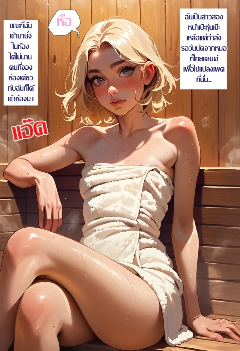 สาวดุ้นกับลุงขี้เมา ณ ห้องซาวน่า - หน้า 2