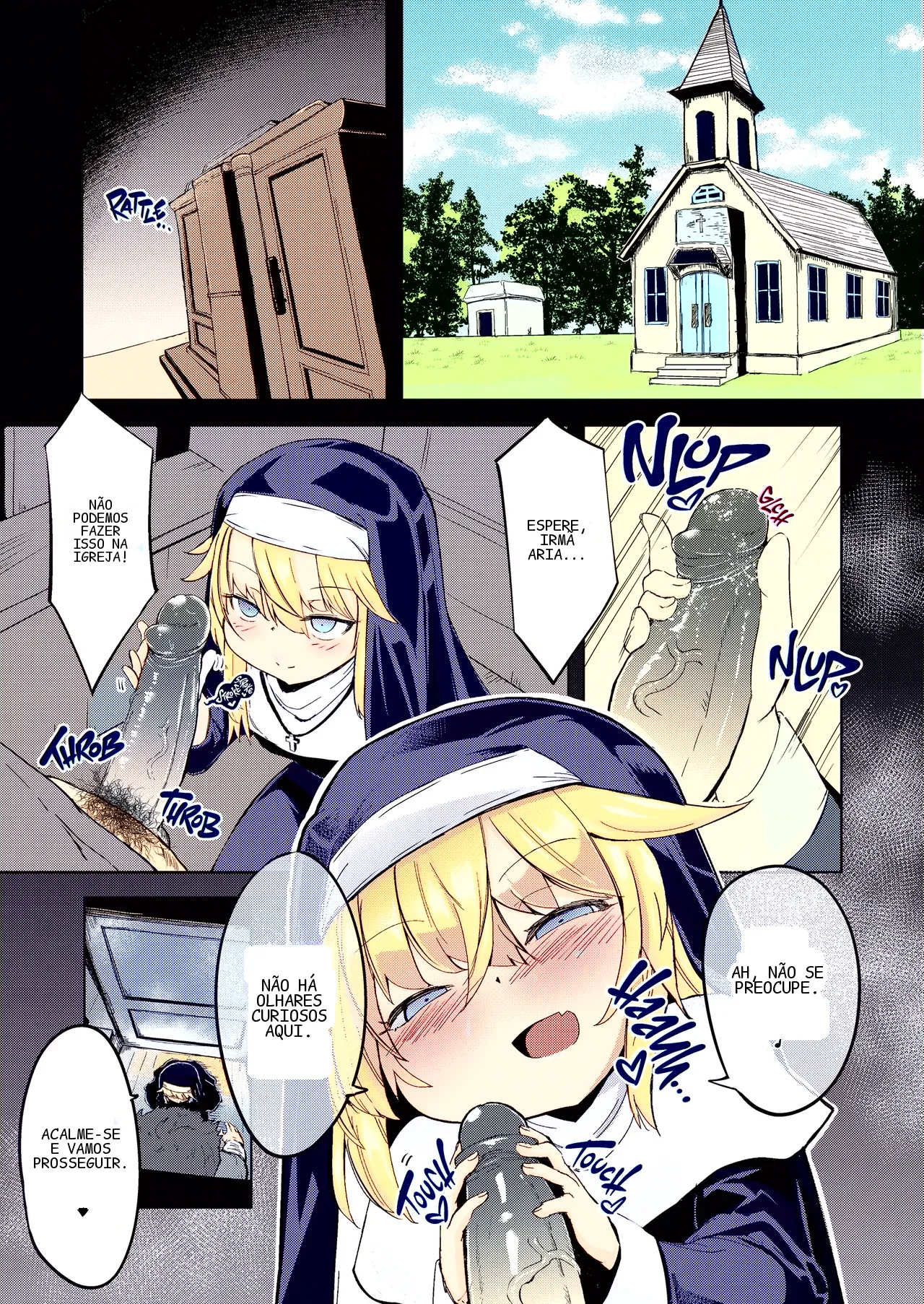 [Sushi-ya (Haruharu Haruto)] Zangeshitsu no Chiisana Ero Sister 1&2 | Naughty Little Nuns 1&2