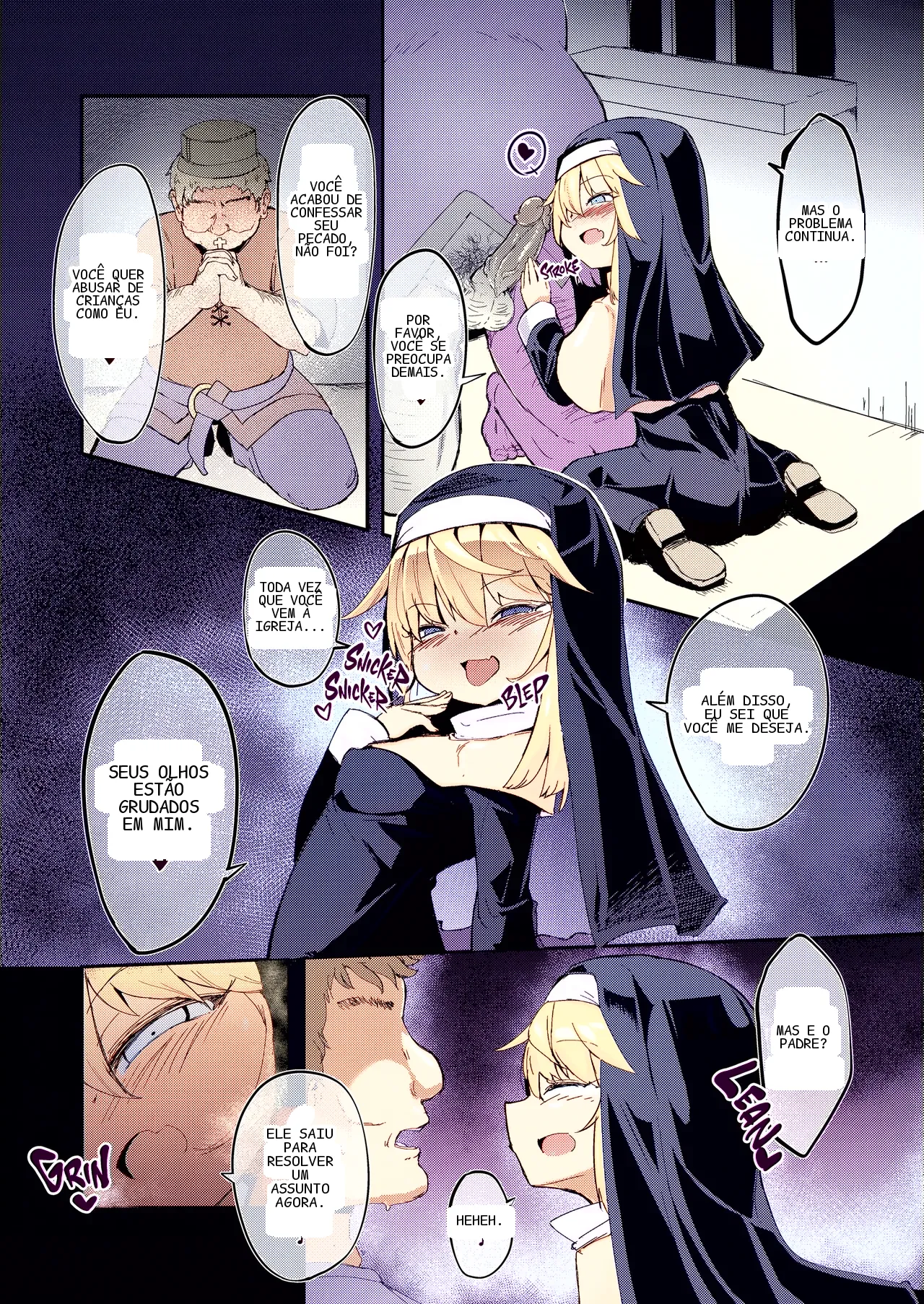 [Sushi-ya (Haruharu Haruto)] Zangeshitsu no Chiisana Ero Sister 1&2 | Naughty Little Nuns 1&2
