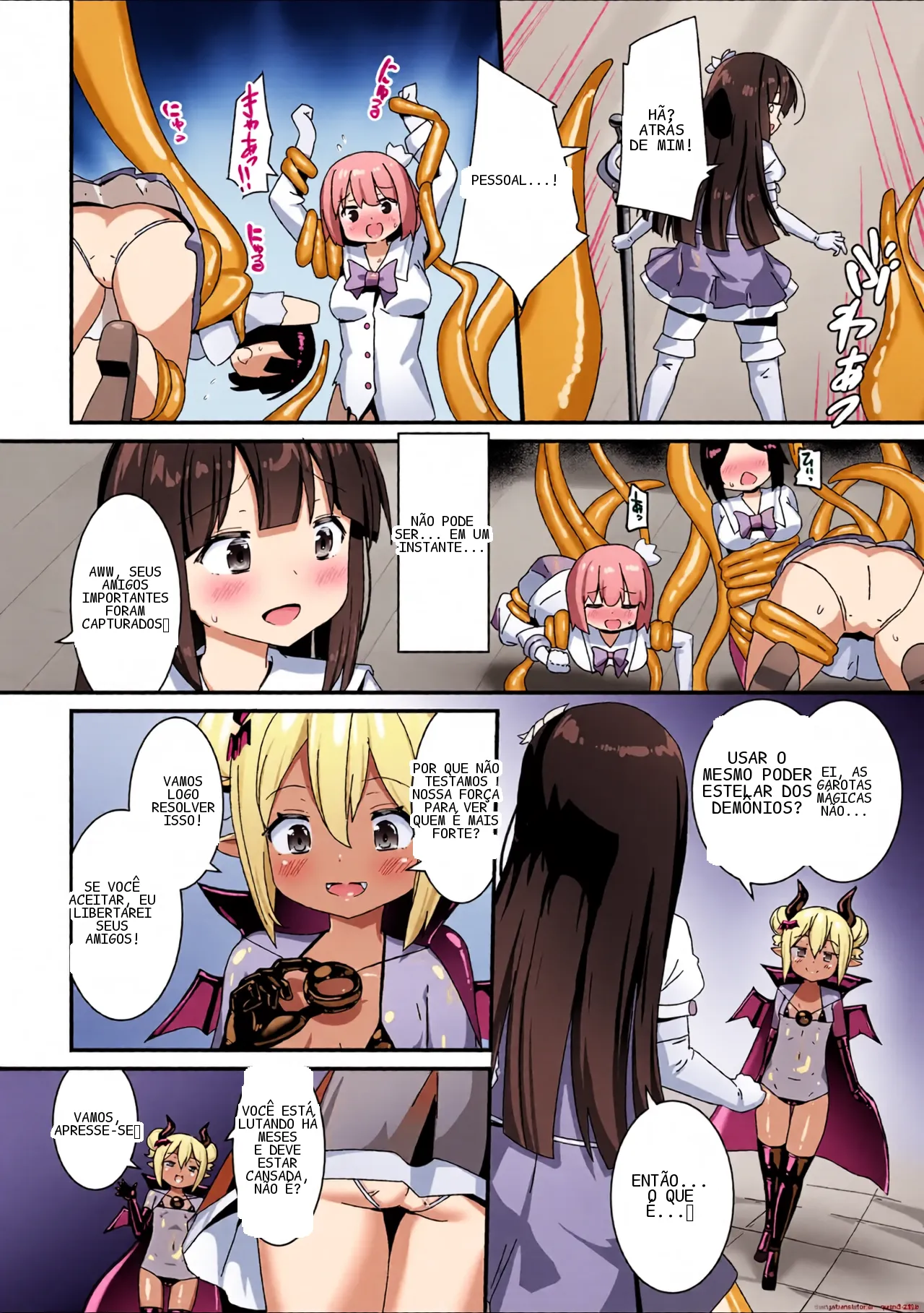 [Naka] Mazoku no Shokushu Fuku ~Hanabira ga Ochiru Toki~ (2D Comic Magazine Akuochi Shokushufuku Vol.1) (SCANMTL)