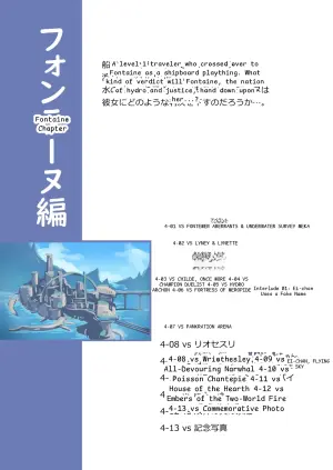 The Record of the Traveler's Defeat Ver4.0: Fontaine Chapter (Genshin Impact)