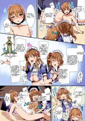 [Rifurebo Comic (Harigane Shinshi)] Isekai Maid Shimai no Amaama Harem Gohoushi ~Otoko ga Umarenai Isekai e Shoukan Sareta Ore ga Heroine o Ategawarete Kozukuri Ecchi~ (SCANMTL)