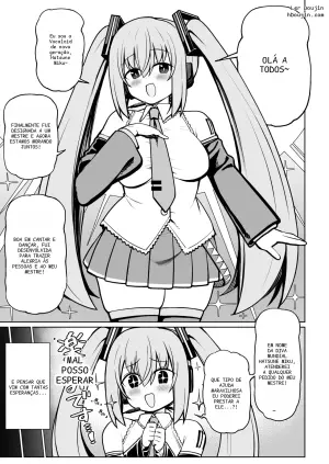 Romance ardente e carinhos com a peituda Miku!!