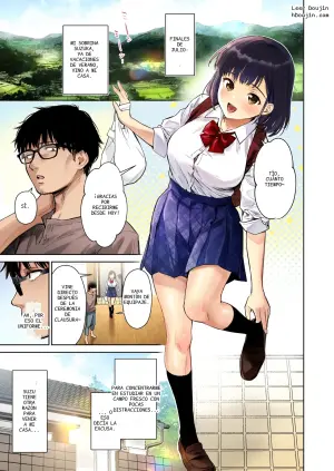 [Doushoku (Umakuchi Syouyu)] Toaru Natsu, Mei to Futarikiri. Full Color