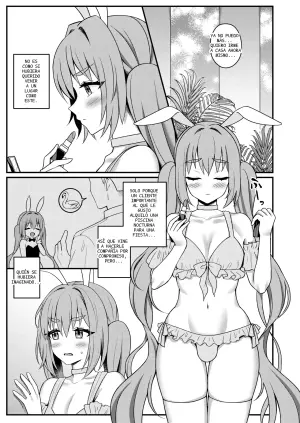 ¡Bunny-kun está atendiendo a los clientes!