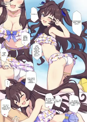 Tocando a Vivlos en traje de baño♡ (Uma Musume Pretty Derby)