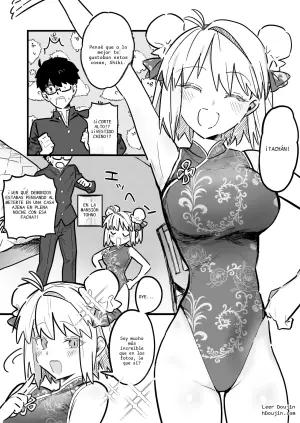 skeb (Tsukihime): La Sorpresa Nocturna en Vestido Chino de Arcueid